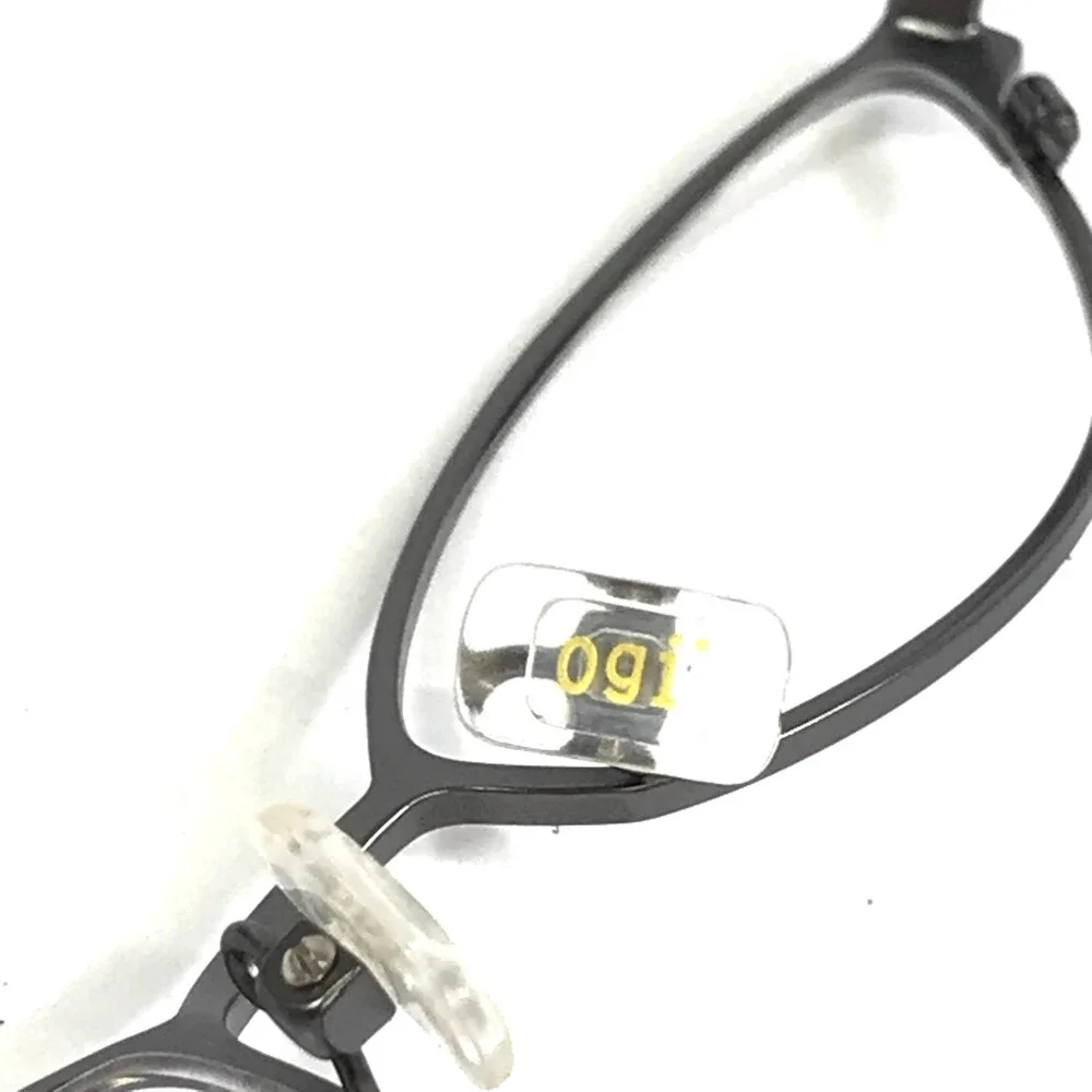 ogi Petite Eyeglasses Frames 9018 COL. 13 Gunmetal Cat Eye Wire Rim 50-19-135